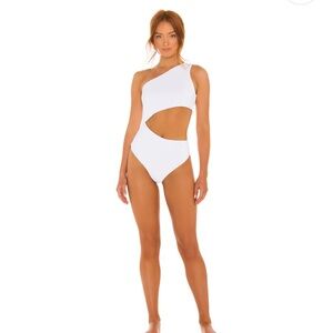 Beach Riot Celine One Piece in White